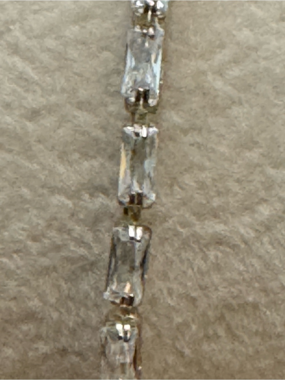 Open Cut Bangle With Rectangular Stones - Picture 3 of 5